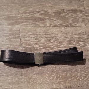 PRADA womens Black Leather Belt
